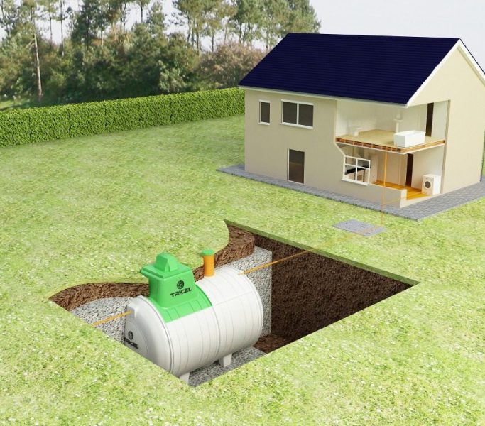 domestic sewer treatment plant