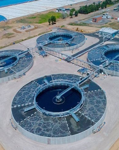 sewer treatment plant installation