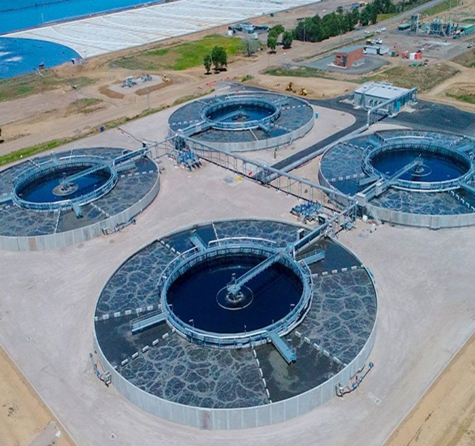 sewer treatment plant installation